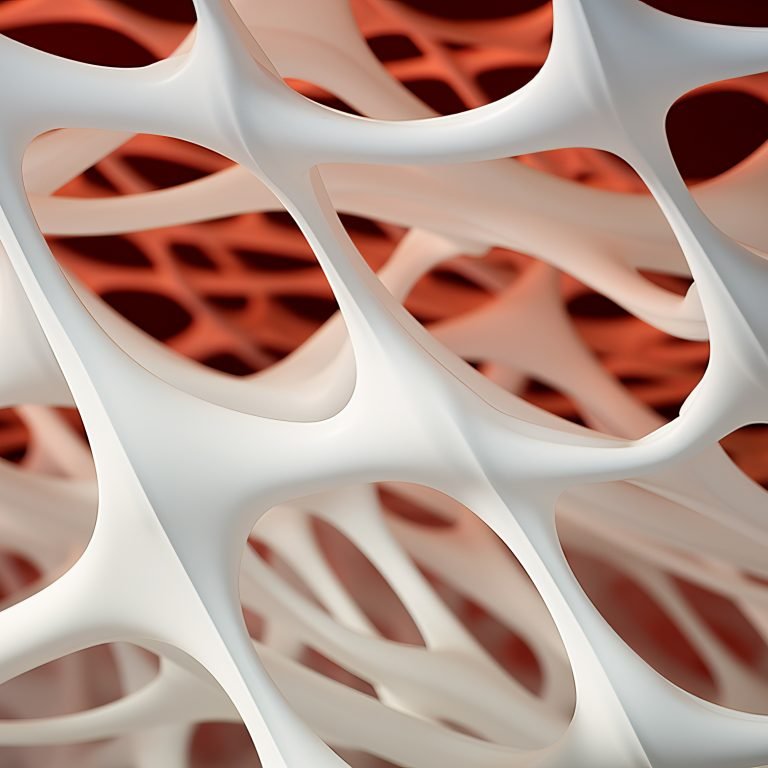 Microscopic Cellular membrane structure closeup. Porous stomate slice vascular pattern. Generate Ai